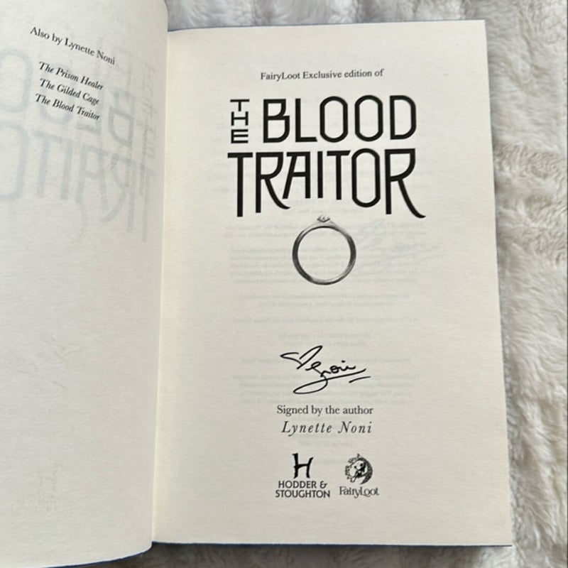 The Blood Traitor (Fairyloot-signed)