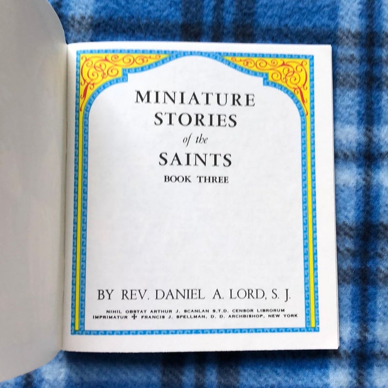 Miniature Stories of the Saints book 3