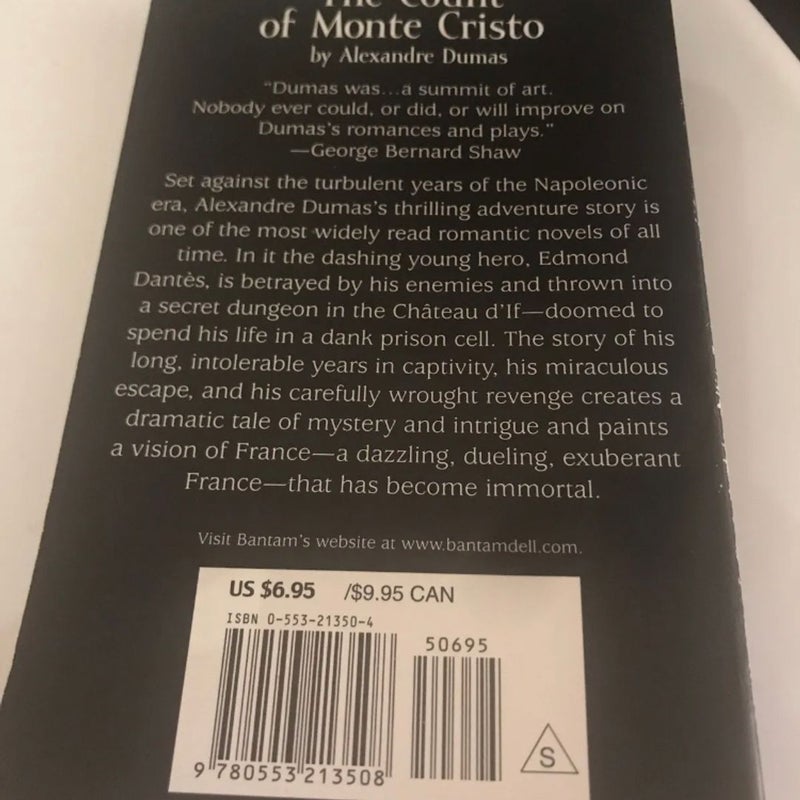 The Count of Monte Cristo By Alexandre Dumas - Paperback - Historical Fiction