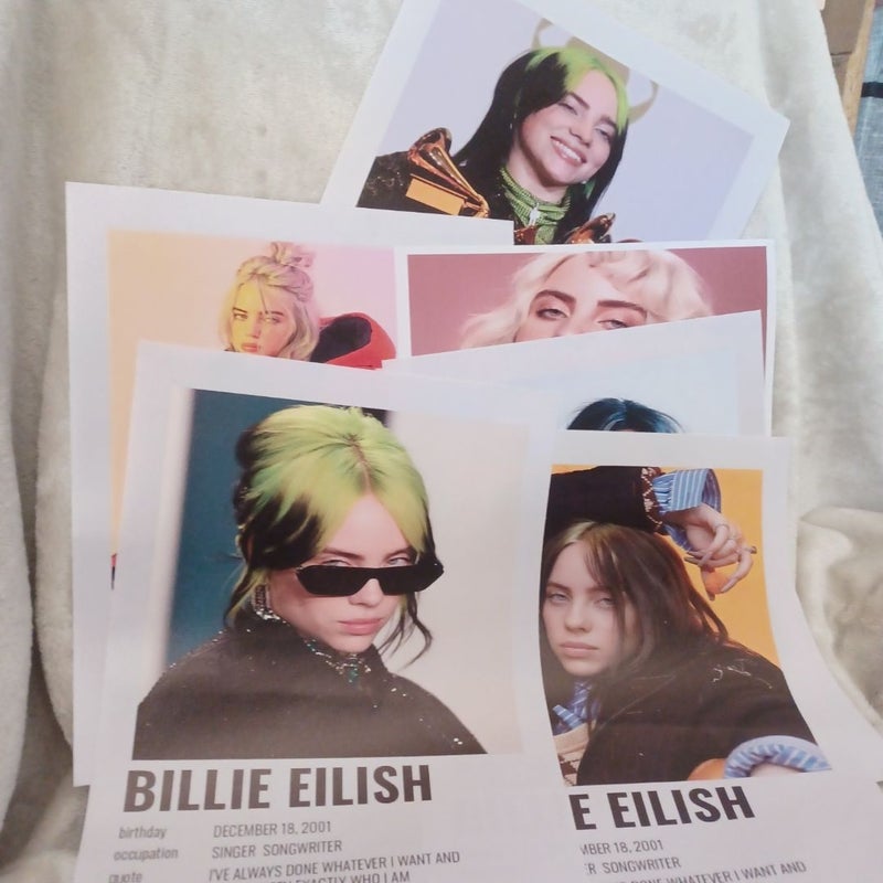 Billie Eilish. 6 Posters.