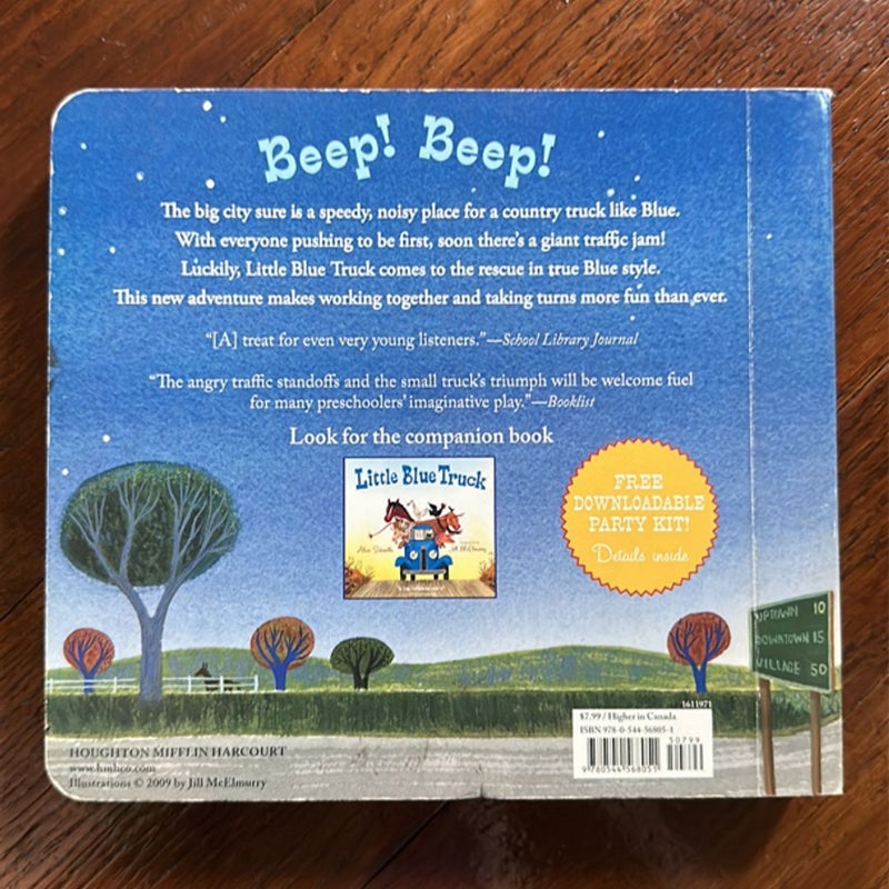 3 Piece Bundle of Little Blue Truck Hardcover Board Books Twinkle Lights