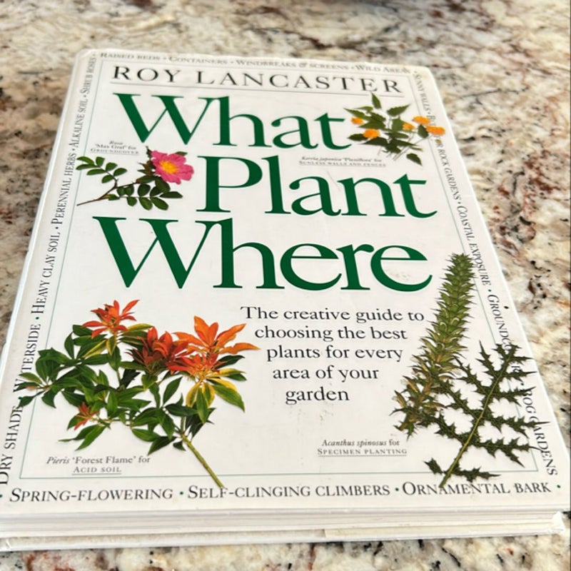 What Plant Where