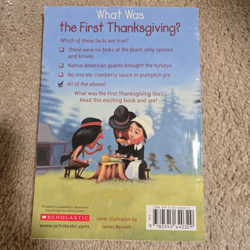 What was the first thanksgiving?