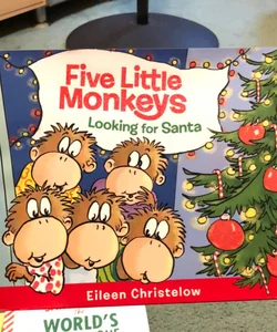 Five Little Monkeys Looking for Santa