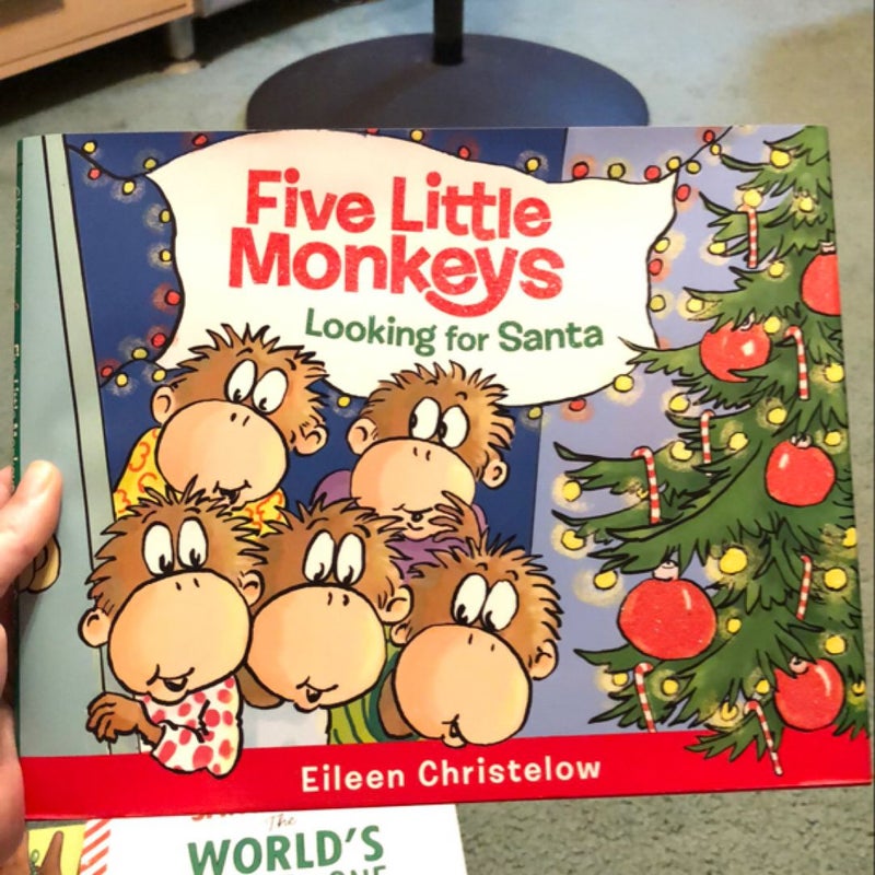 Five Little Monkeys Looking for Santa