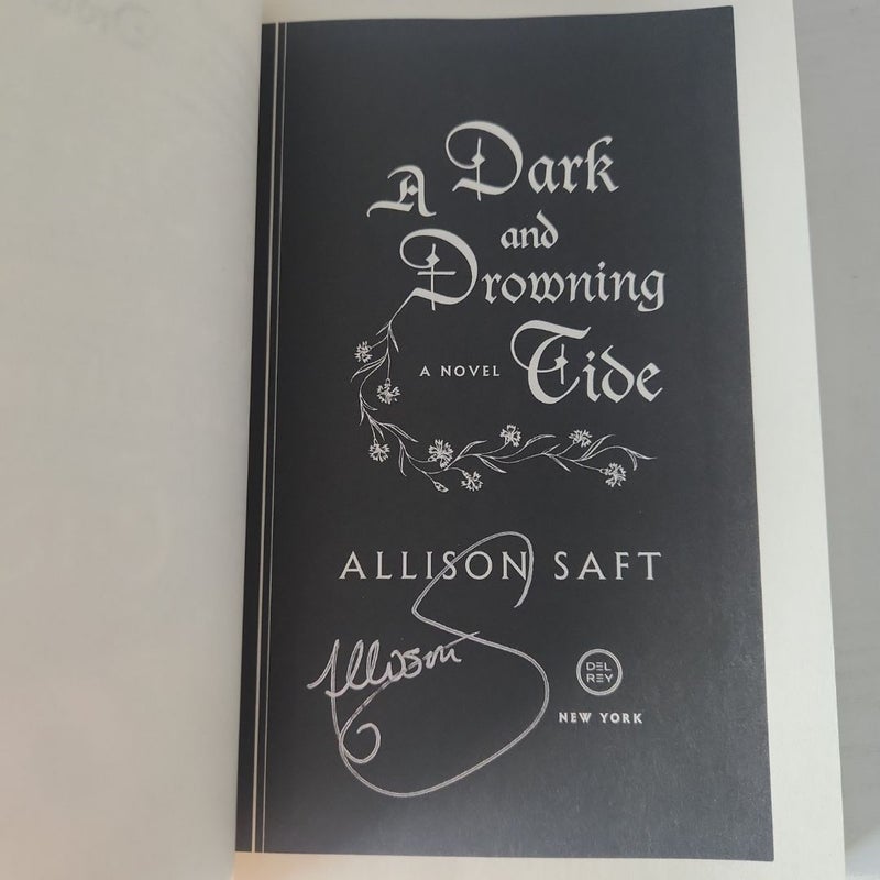 A Dark and Drowning Tide SIGNED ARC Rare