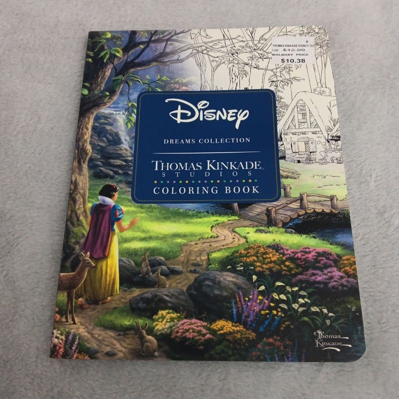 Disney Dreams Collection Thomas Kinkade Studios Coloring Book