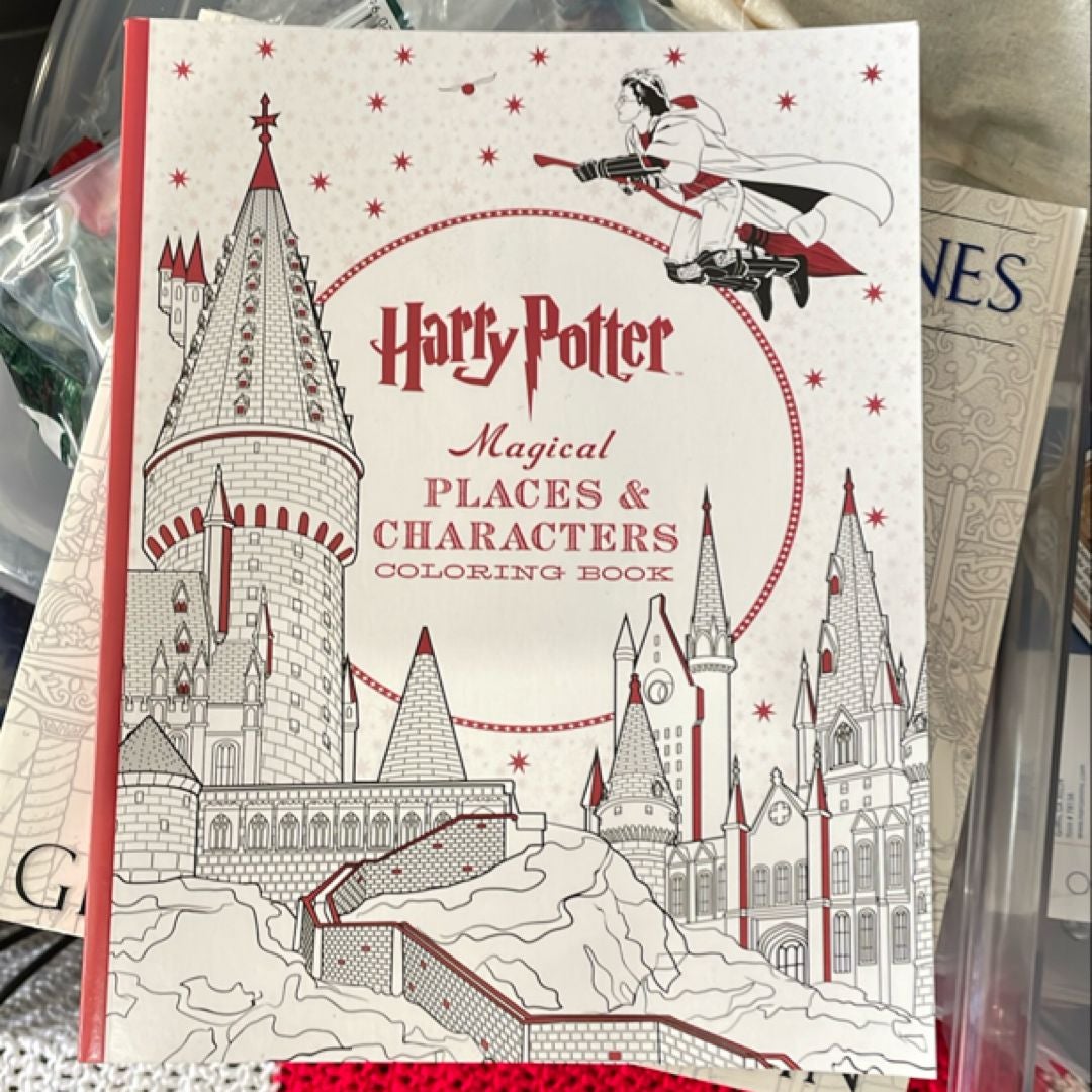 Harry Potter Magical Places and Characters Coloring Book by Scholastic