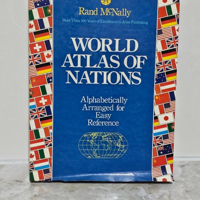 World Atlas of Nations Rand McNally Hardcover Great condition 