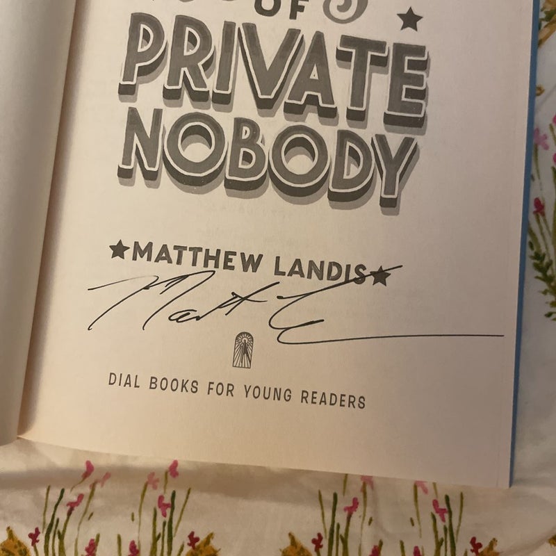 *SIGNED* The Not So Boring Letters of Private Nobody