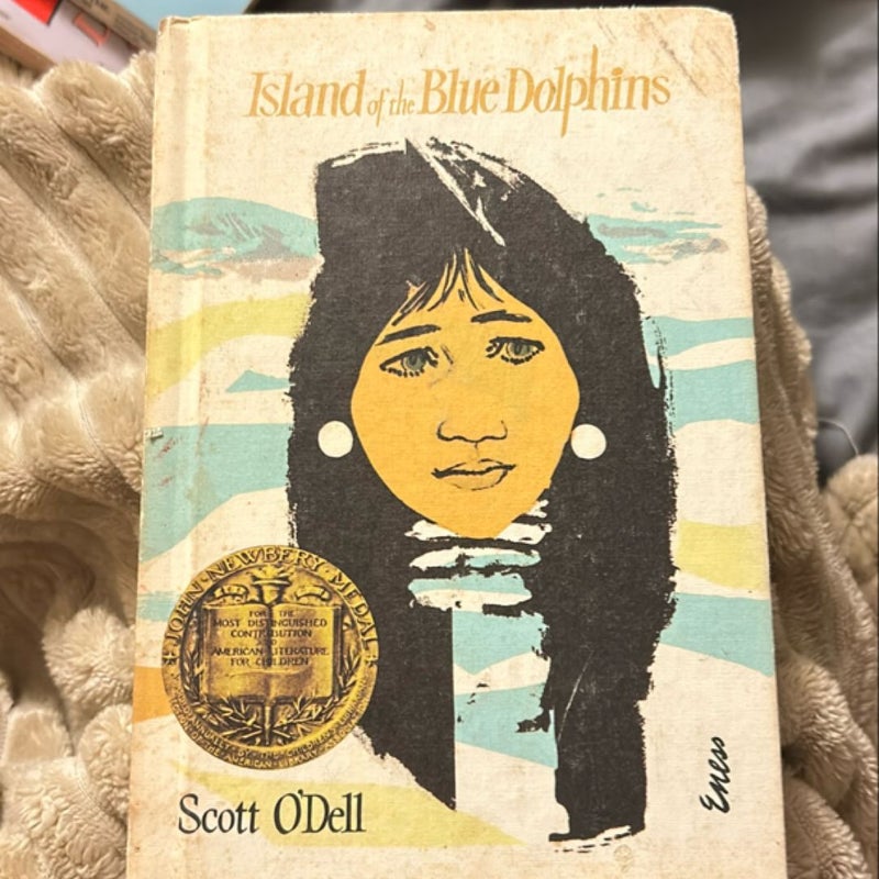 ISLAND OF THE BLUE DOLPHINS Scott O'Dell hardcover