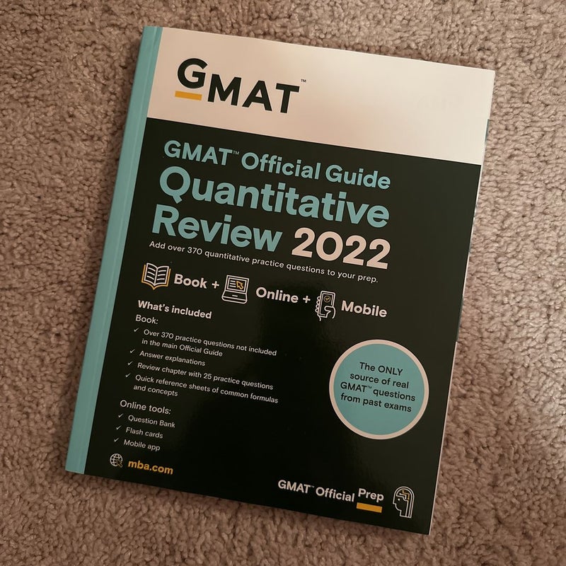 GMAT Official Guide Quantitative Review 2022: Book + Online