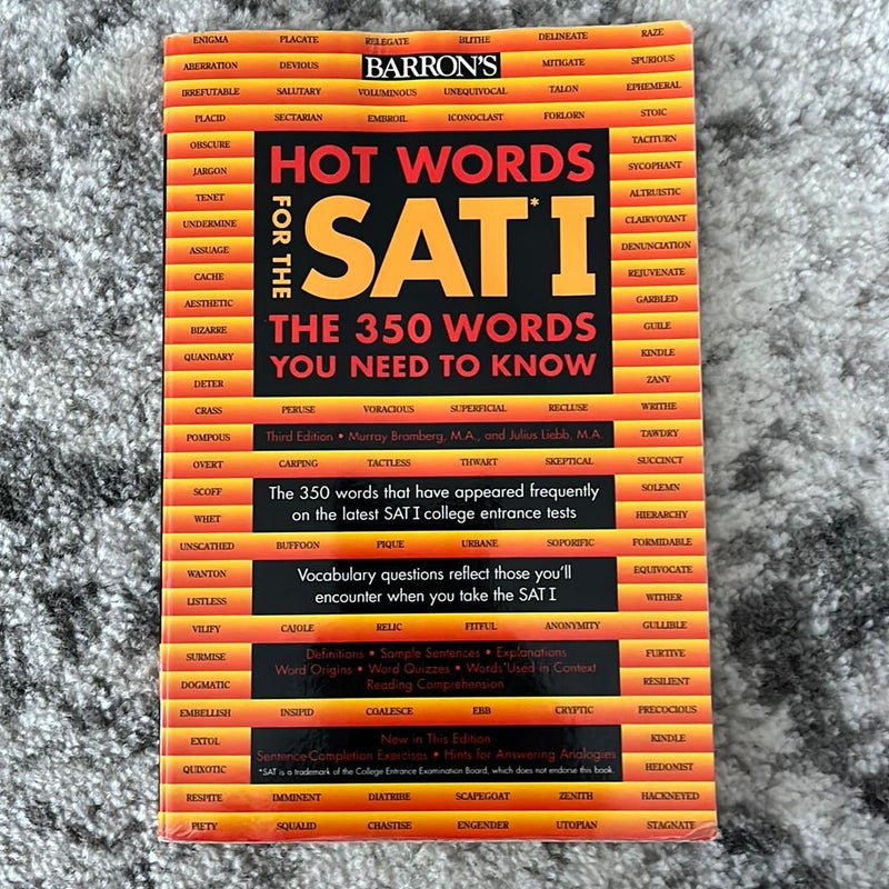Hot Words for the SAT I
