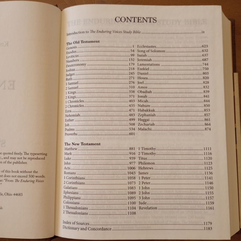 The Enduring Voices Study Bible