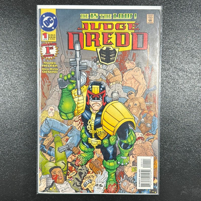 Judge Dredd # 1 Aug 1994 He is the Law ! DC Comics 