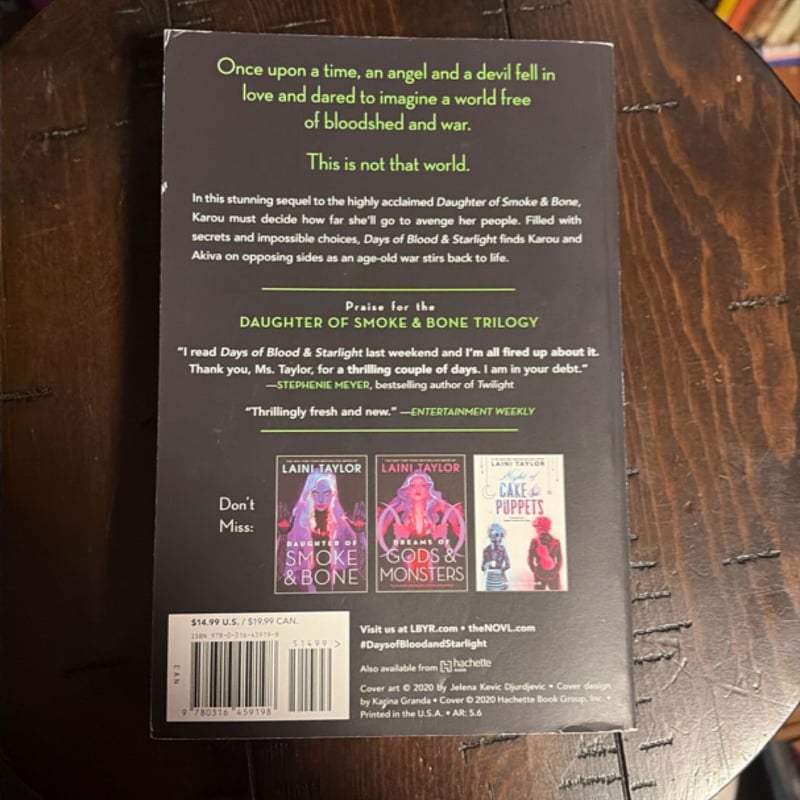 Days of Blood and Starlight