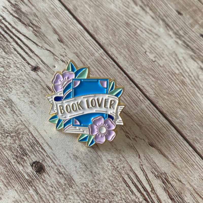 Book Lover Enamel Pin