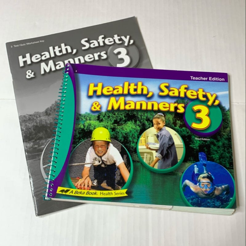 Health,Safety & Manners Teacher Edition Set of 2 books