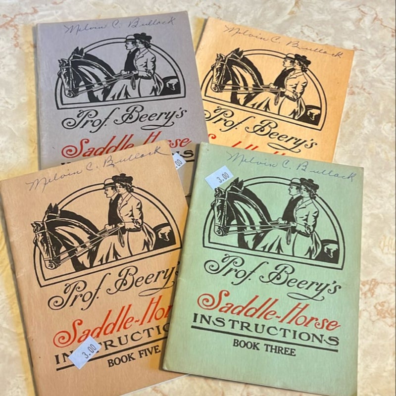 Bundle of 4 vintage horse riding pamphlets