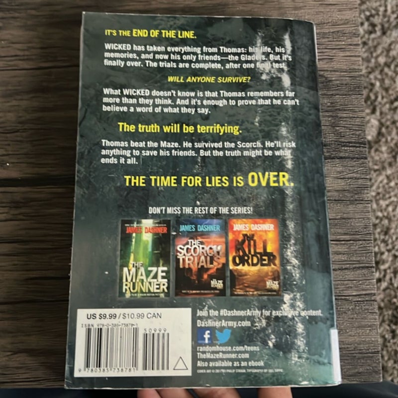 The Death Cure (Maze Runner, Book Three)