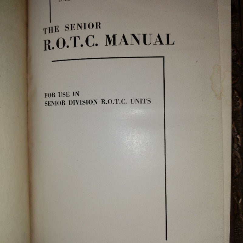 The Senior ROTC Manual
