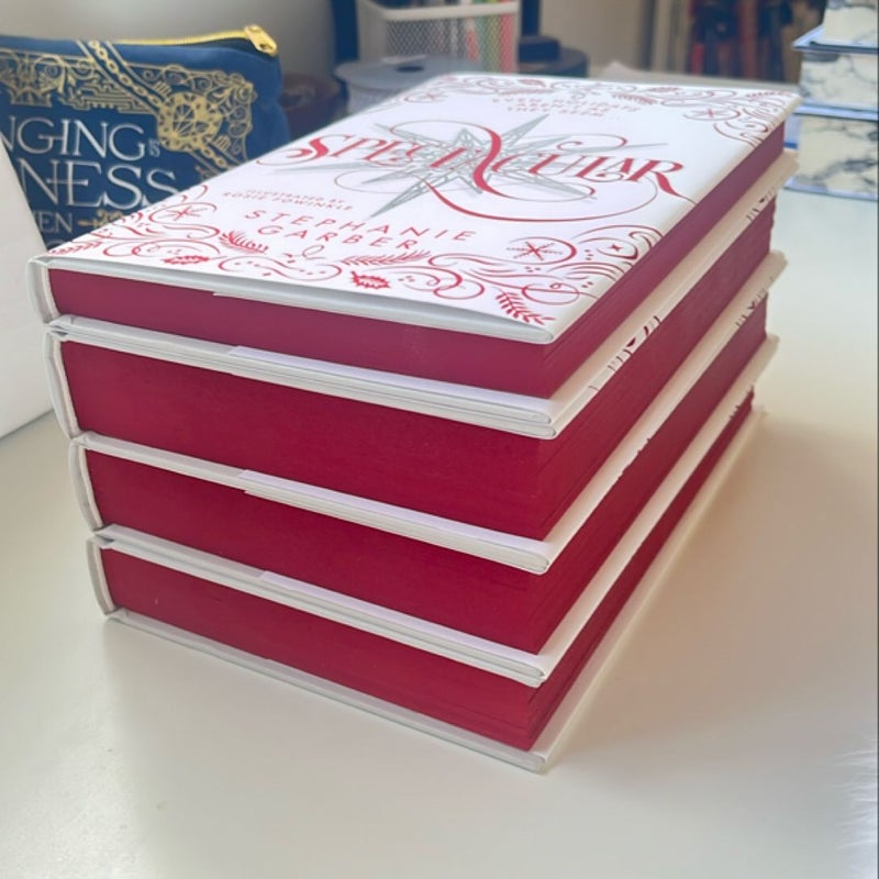 Caraval Holiday Box Set with Spectacular White Hardcovers