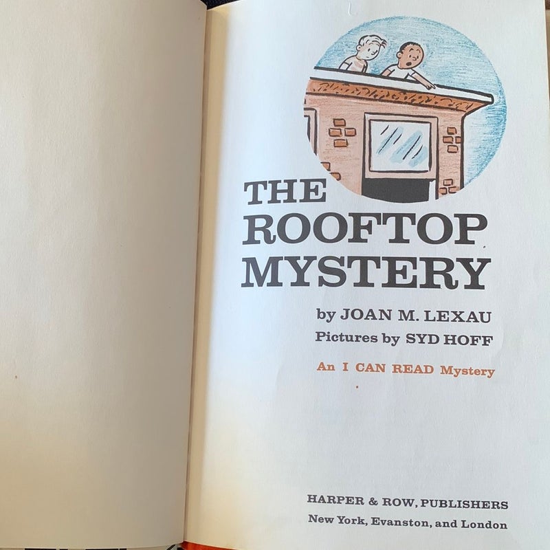 The Rooftop Mystery antique 1968 illustrated children’s book