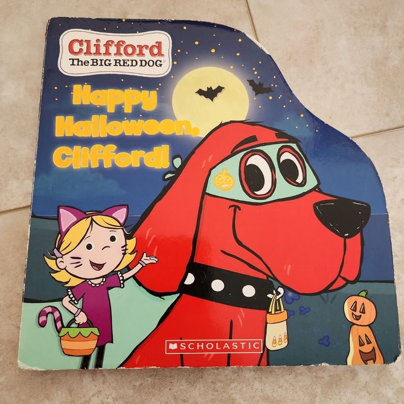 Clifford Shaped Halloween Board Book