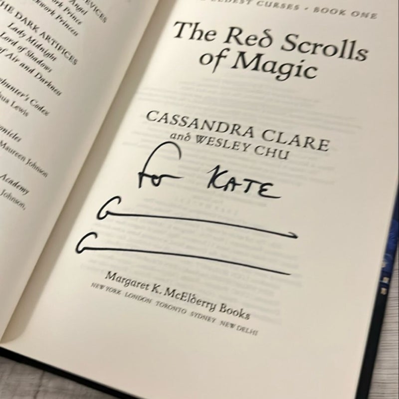 The Red Scrolls of Magic - Signed 