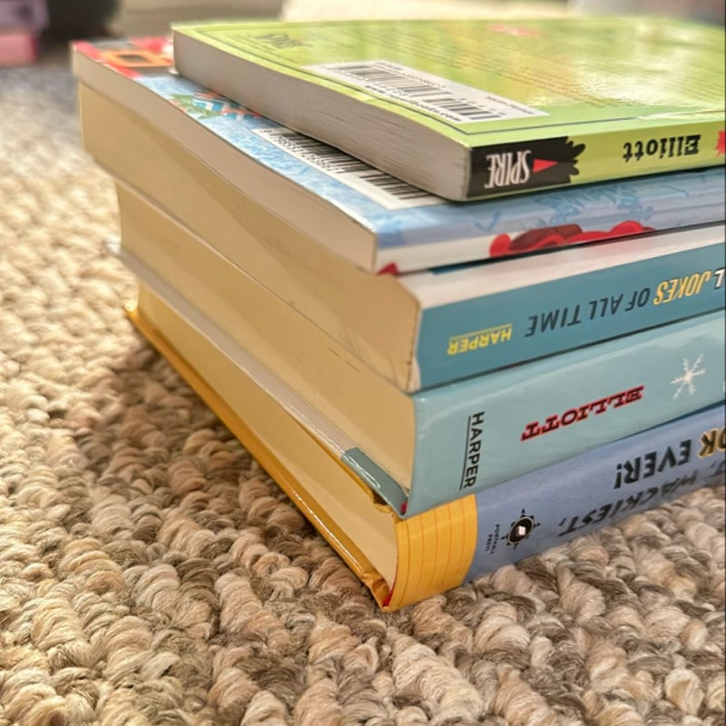Lot of 5 laugh out loud, knock and Christmas joke books