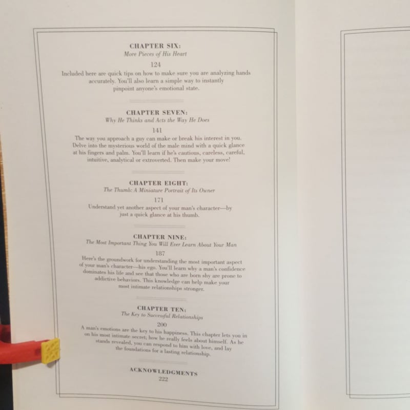 Read His Hands, Know His Heart