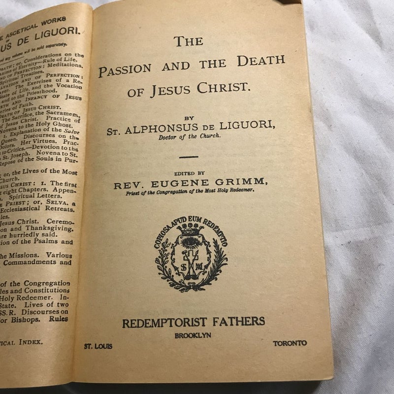 The Passion and the Death of Jesus Christ