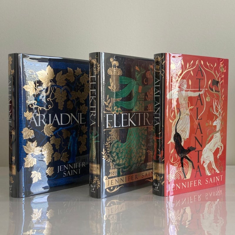 Waterstones Ariadne, Elektra & Atalanta SIGNED First Editions 1st Printings
