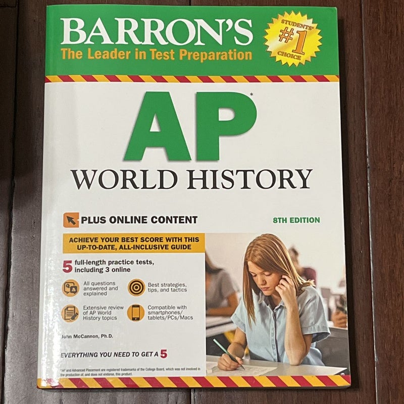 Barron’s AP World History 8th Edition — PRICE NEGOTIABLE
