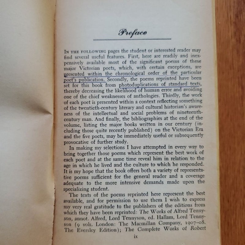 The Major Victorian Poets