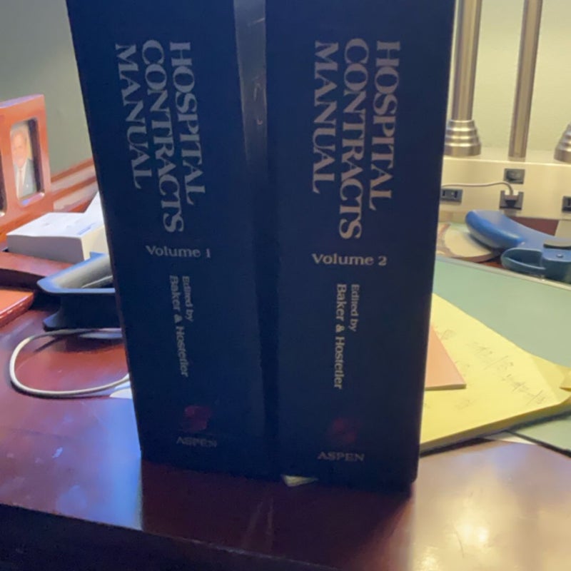 Hospital contracts manual
