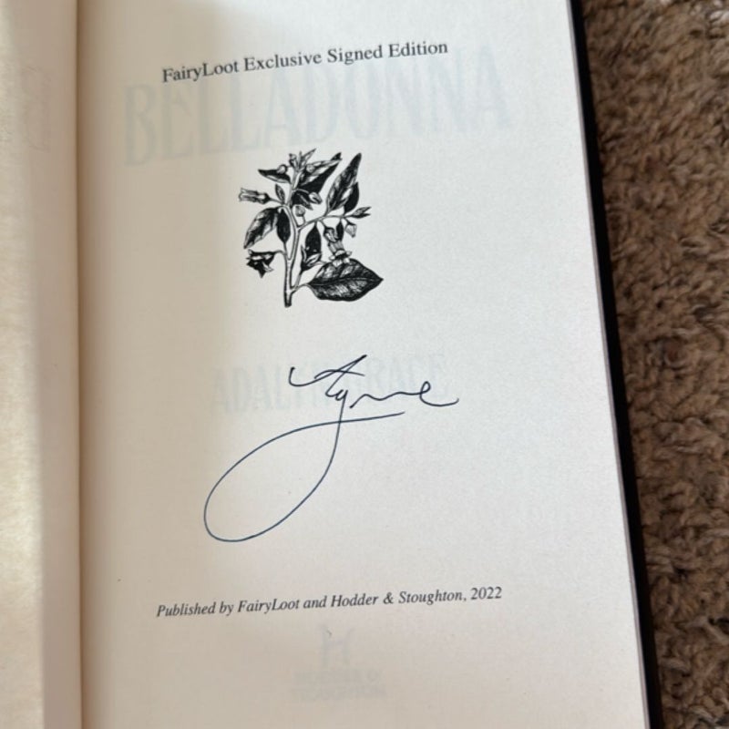 FAIRYLOOT EDITION & SIGNED - Belladonna