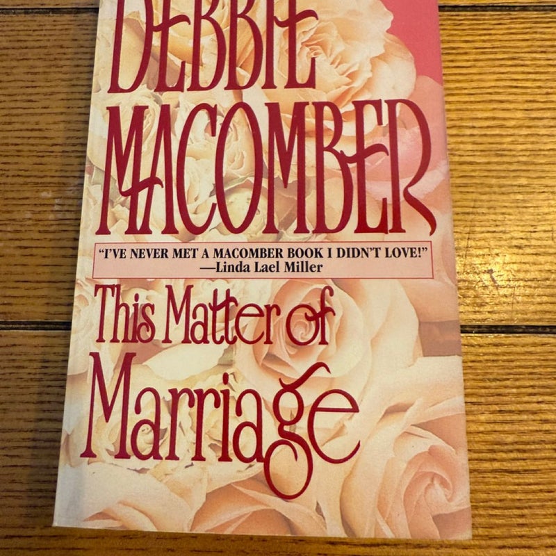 This Matter of Marriage