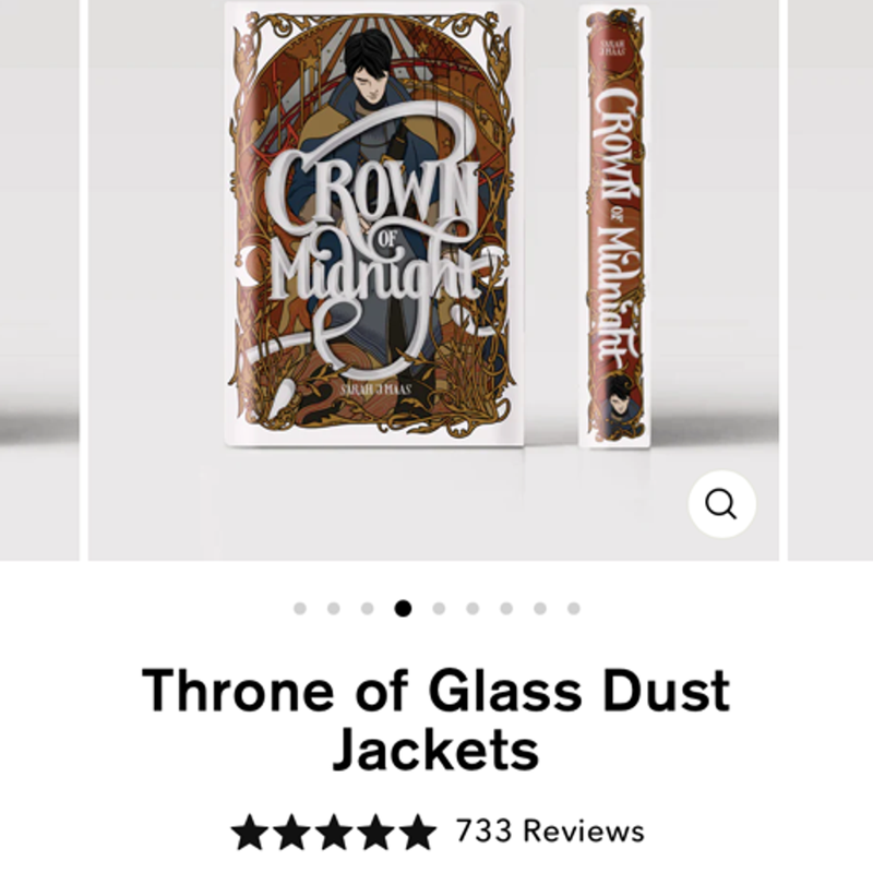 Throne of Glass nerdyink dust jackets only