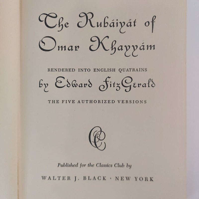 The Rubaiyat of Omar Khayyam