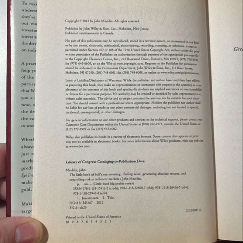 The Little Book of Bull's Eye Investing