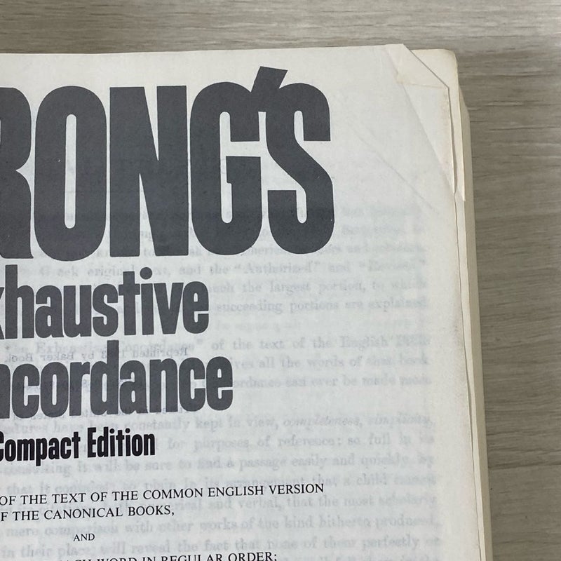 Strong's Exhaustive Concordance