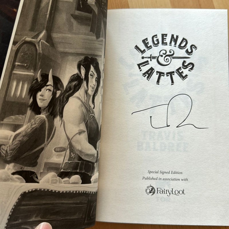 Fairyloot Legends & Lattes and Bookshops & Bonedust Signed Duology