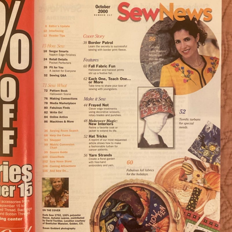 Sew News Magazine (October 2000)