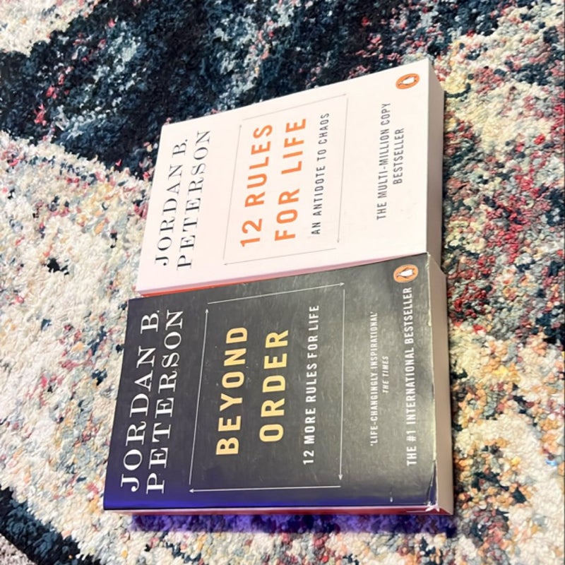 Jordan B. Peterson Best Selling Combo Books - 12 Rules For Life An Antidote To Chaos And Beyond Order 12 More Rules For Life Jordan Peterson (Paperback) Mar 2, 2021