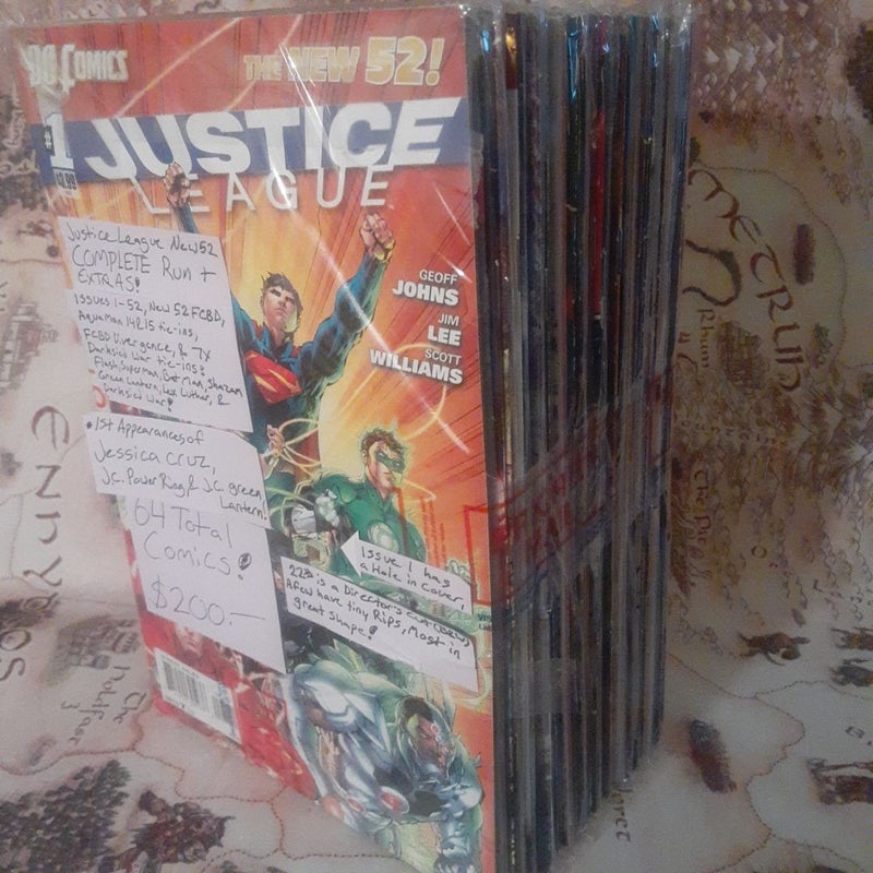 Complete Justice League New 52 DC COMICS SET GEOFF JOHNS 