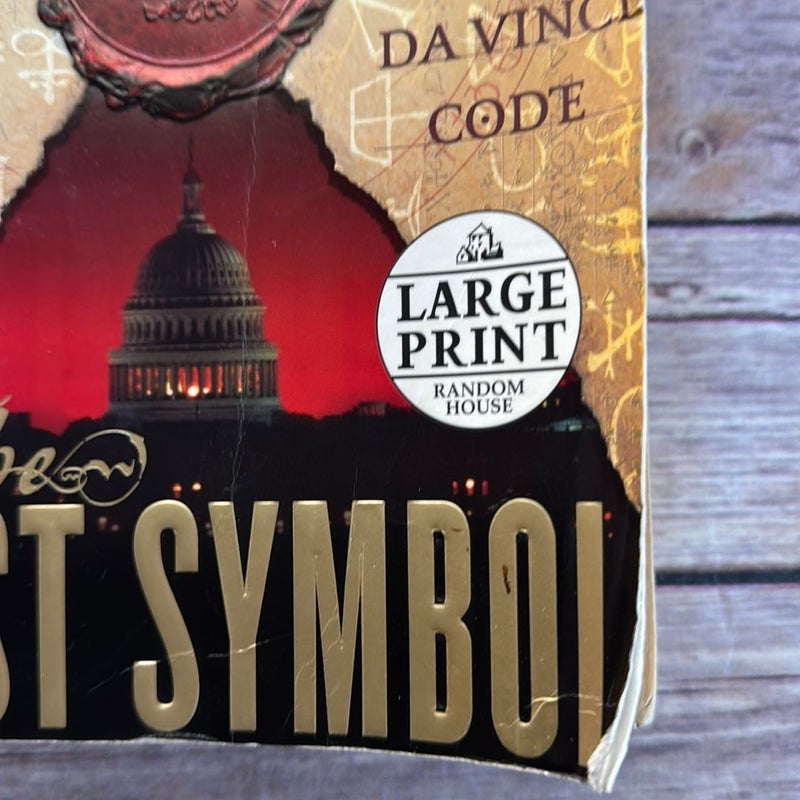 The Lost Symbol Large Print edition 