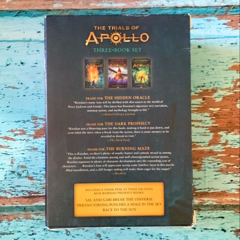 Trials of Apollo, the 3-Book Paperback Boxed Set