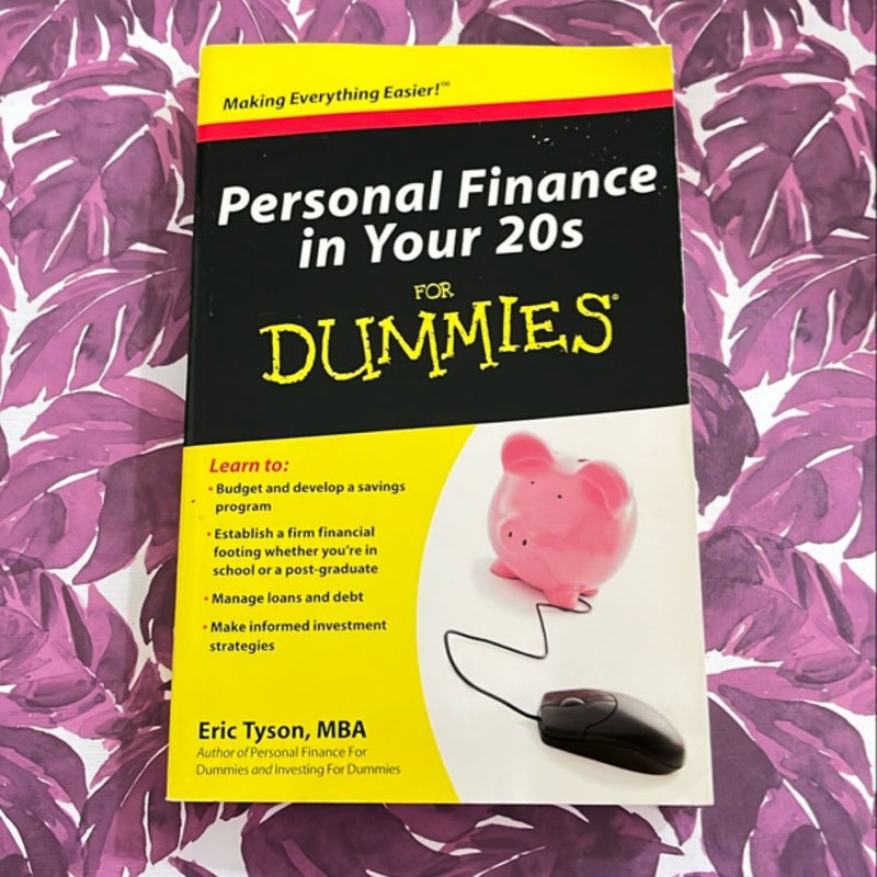 Personal Finance in Your 20s for Dummies