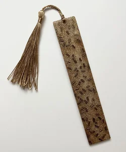 Resin Bookmark with Bronze Glitter